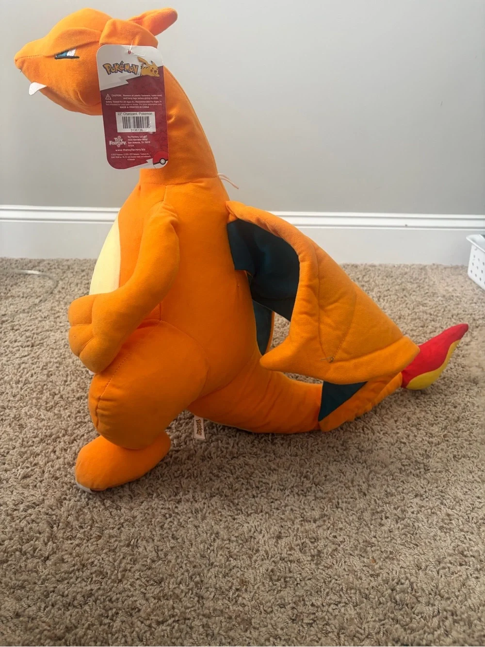 Pokémon 22” charizard plush